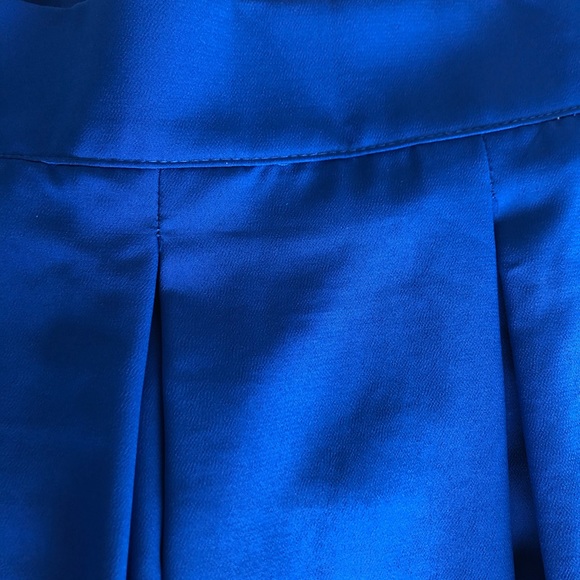 NWOT Royal Blue Pleated Full Length Skirt - Picture 8 of 8